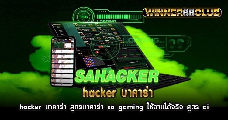 hacker บาคาร่า สูตรบาคาร่า sa gaming ใช้งานได้จริง สูตร ai 569